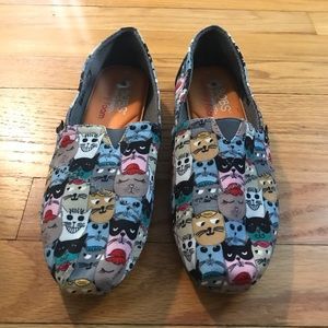 Bobs Skechers Memory Foam Cat Shoes 6.5